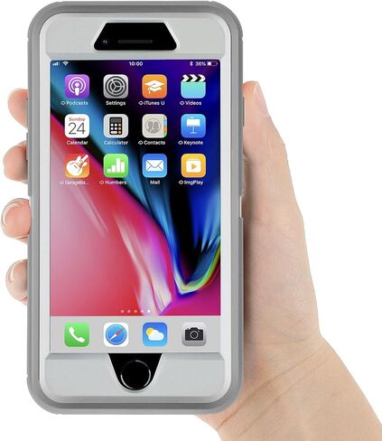 iPhone SE 2020 Case,iPhone SE 2022 Case,3 in 1 Built-in Screen Full Body Protector Phone Case,Shockproof TPU Hard PC Bumper Drop-Proof Shell for iPhone SE 2nd 3nd 4.7" inch (Black/Pink) in Saudi Arabia