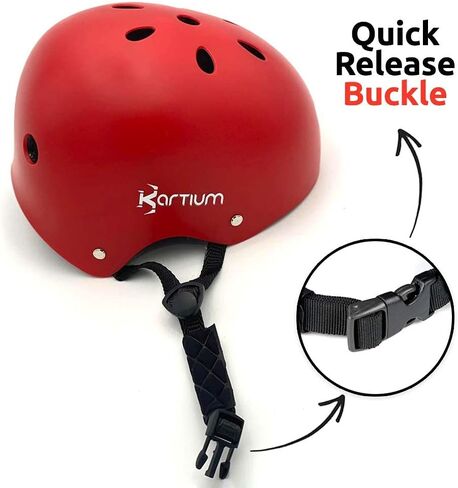 ألواح تزلج كاملة مقاس 22 بوصة، لوح تزلج بلاستيكي صغير من البلاستيك للأطفال والأولاد والبنات والمراهقين والبالغين والمبتدئين (لوح تزلج أحمر + خوذة) in Kuwait