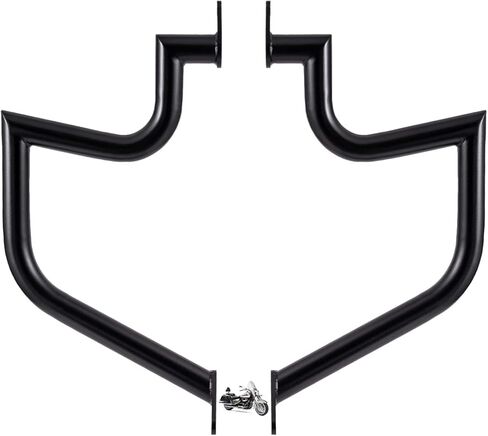 1.5" Fat Crash Bar Engine Guard Highway Bar for Suzuki VL1500 Boulevard C90 2005-2009,VL1500 Intruder LC 1998-2004 (Black) in Saudi Arabia