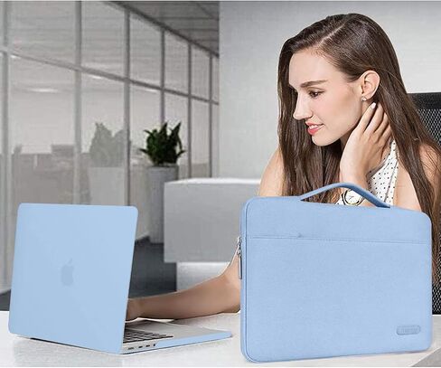 MOSISO متوافق مع حافظة MacBook Pro 16 بوصة 2023 2022 2021 الإصدار M3 A2991 M2 A2780 M1 A2485 Pro Max Chip، حافظة صلبة بلاستيكية وحقيبة الأكمام وغطاء لوحة المفاتيح وغطاء كاميرا الويب وواقي الشاشة، روز كوارتز in Kuwait