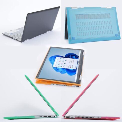 mCover Hard Shell Case ONLY Compatible for 2021~2022 15.6" HP Pavilion x360 15-ERxxxx Series (NOT Compatible with Other HP Pavilion Series) Convertible laptops - Black in Saudi Arabia