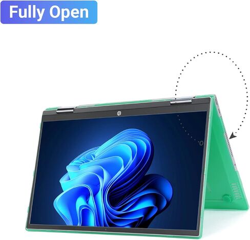 mCover Hard Shell Case ONLY Compatible for 2021~2022 15.6" HP Pavilion x360 15-ERxxxx Series (NOT Compatible with Other HP Pavilion Series) Convertible laptops - Black in Saudi Arabia
