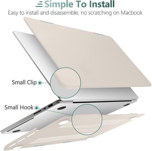 حافظة MEEgoodo لجهاز M3 MacBook Pro مقاس 14 بوصة 2023 2021 A2918 A2992 A2779 A2442 M2 M1 Pro/Max مع معرف اللمس، حافظة صلبة للكمبيوتر المحمول مع غطاء لوحة مفاتيح وواقي شاشة وأغطية كاميرا الويب، رمادي صخري in Saudi Arabia