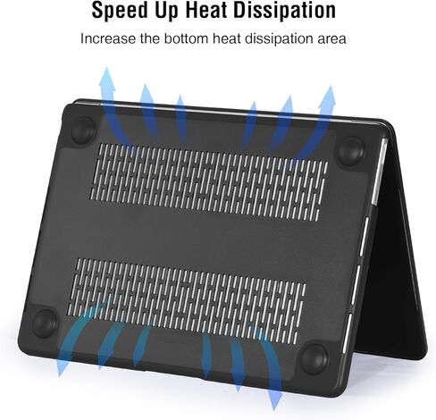 BlueSwan Compatible for MacBook Air 15 inch Case 2024 2023 M3 M2 Chip Model A3114 A2941, Anti-Cracking and Anti-Fingerprint Hard Shell Case with Keyboard Cover, Frosted Clear in Kuwait