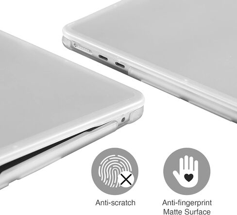 BlueSwan Compatible for MacBook Air 15 inch Case 2024 2023 M3 M2 Chip Model A3114 A2941, Anti-Cracking and Anti-Fingerprint Hard Shell Case with Keyboard Cover, Frosted Clear in Saudi Arabia