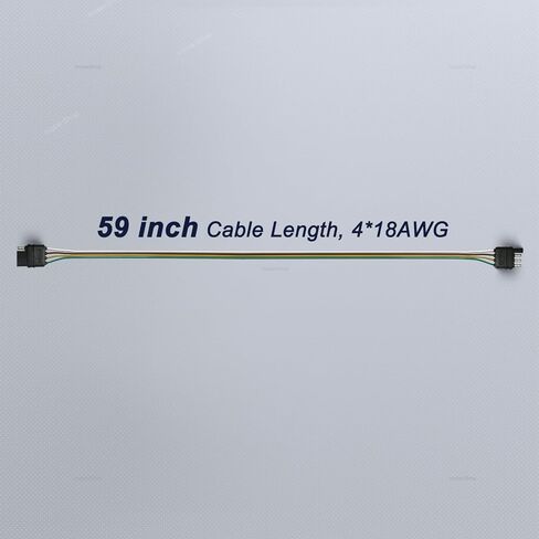 تمديد سلك المقطورة 4 اتجاهات موصل نهاية المقطورة المسطحة مع قابس ذكر وأنثى 18 AWG 59 بوصة ضوء وصلة 4 دبوس موسع أسلاك المقطورة in Kuwait