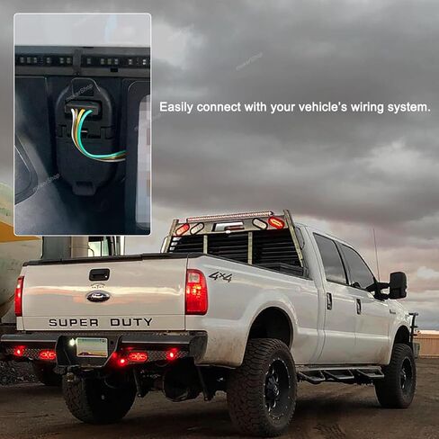 تمديد سلك المقطورة 4 اتجاهات موصل نهاية المقطورة المسطحة مع قابس ذكر وأنثى 18 AWG 59 بوصة ضوء وصلة 4 دبوس موسع أسلاك المقطورة in Kuwait