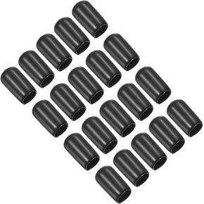 PATIKIL Snooker Cue Tip Cover, 20 Pcs Pool Cue Tips Rubber Cover Billiards Head Club Protector Stick Head Tool for Snooker Accessory