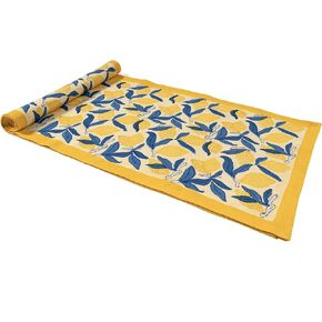 Couleur Nature Table Runner, Cherry, Red Green, 16x90 Inches