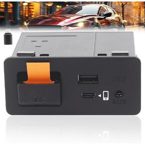 Dasbecan Type-C Wireless Mazda Carplay and Android Auto Retrofit Kit Compatible with Mazda 2/3/6/CX3/CX5/CX9/MX5 2015-2020, TK78-66-9U0C Adapter (Only Support Wireless Carplay NO Android Auto)