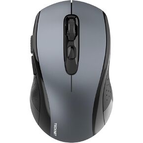 TECKNET Wireless Mouse for Laptop, 2.4G Wireless Computer Mouse, 5-Level Adjustable 4800 DPI, Silent Mouse with Receiver & 6 Buttons, 18 Months Battery Life, USB Portable Mouse for Mac, Chromebook