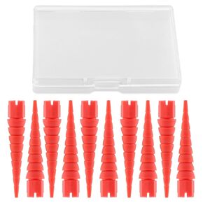10 Pcs Wood Anchor, Stripped Screw Hole Repair Kit for Wood，Screw Holes from Stripped to Gripped，Door Hinge Hole Repair Kit，Door Hinge Screws,Wood Hole Filler(Color:Blue)