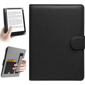 Universal Case for 7 inch Kindle eReader Compatible with 6.8" Paperwhite/Pocketbook and Tolino/Kobo Clara 2E/Kobo Clara HD,6",6.8" eReader Protective Cover Built-in Pocket,Dalipink