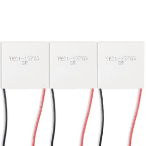 Alinan 3pcs TEC1-12703 Semiconductor Refrigeration Tablets TEC1-12703 12V 12A Heatsink Thermoelectric Cooler Cooling Peltier Plate Module 40x40MM