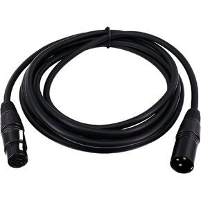 XLR كابل كابل ميكروفون 3 دبوس من الذكور إلى توازن أنثى الصوت XLR كبل تمديد الميكروفون 1M 3 قدم للميكروفون ، مسجل الاستوديو ، مكبر للصوت ، خلاط الصوت ، التسجيل in Kuwait