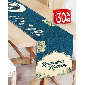 OLEEK Ramadan table runner - Ramadan decorations for home 2025 - Ramadan table decor - Ramadan gifts - Ramadan decor - Ramadan decorations for table - Ramadan mubarak decorations زينة رمضان كريم ديكور