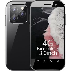 Mini 4G Unlocked Smartphone 3.0 Inch Dual Sim Quad Core 2600mAh Kids Mini Phone Premium Child Phone Small Phone Student Pocket Cellphone, 2+16GB (Pink)