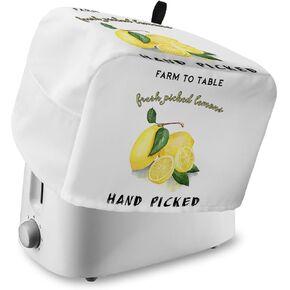 Toaster Cover with Pockets Farmhouse Barn Bread 4 Slice Toaster Oven Covers for Kitchen, Farm Windmill Chicken Wood Grain Dust Cover for Small Appliance Cover Fingerprint Protection