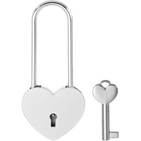 PATIKIL 2.4 Inch Love Locks Heart Padlock with Key Set, Single Heart Couple Wishing Lock Love Padlock for Lover Bridge Anniversary Diary Book Card Box, Gold Tone in Kuwait