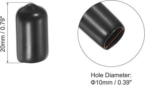 PATIKIL Snooker Cue Tip Cover, 20 Pcs Pool Cue Tips Rubber Cover Billiards Head Club Protector Stick Head Tool for Snooker Accessory in Kuwait