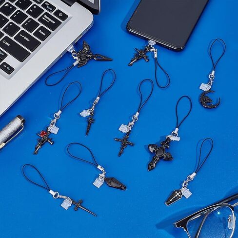 OLYCRAFT 10pcs غبار سداد سحر type-c port sports with with with resin mini bread argantants 0.9 ~ 1.2 inch mini bendant mobile dust slops anti gust plug plug charm for type-c usb phone thone phone in Saudi Arabia