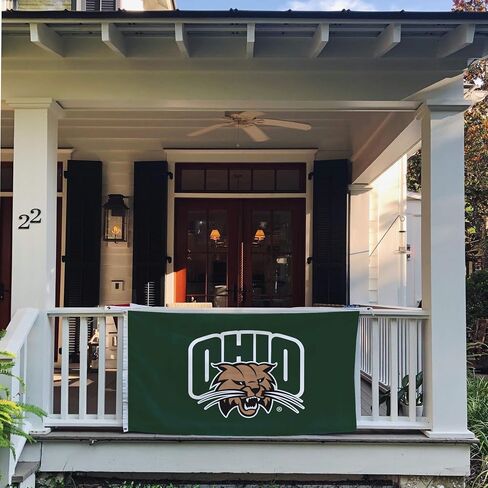 Desert Cactus Ohio University OU Flag - 3 × 5 أقدام بوبكاتس ، نسيج متين داخلي/خارجي ، تصميم البوليستر بنسبة 100 ٪ (النمط 1) in Saudi Arabia