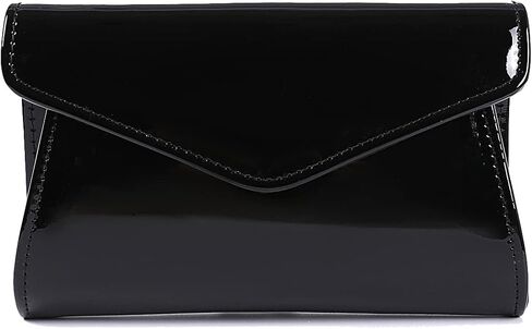 Fashion Glossy Envelope Faux Patent Leather Clutch Evening Bags for Women Wedding Formal Prom Handbag in Saudi Arabia