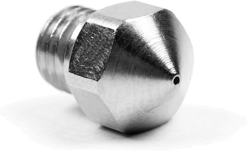 Microswiss MK10 Brass Plated Nozzle for PTFE lined Hotend M7 Threads 1.75 mm (Flash Forge/Dremel/Wanhao) (.4mm) in Saudi Arabia