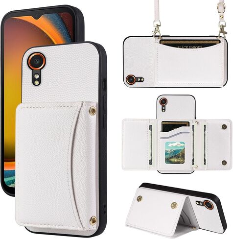 علبة الهاتف لـ Samsung Galaxy Xcover 7 Wallet Wallet مع حزام كتف Crossbod in Kuwait