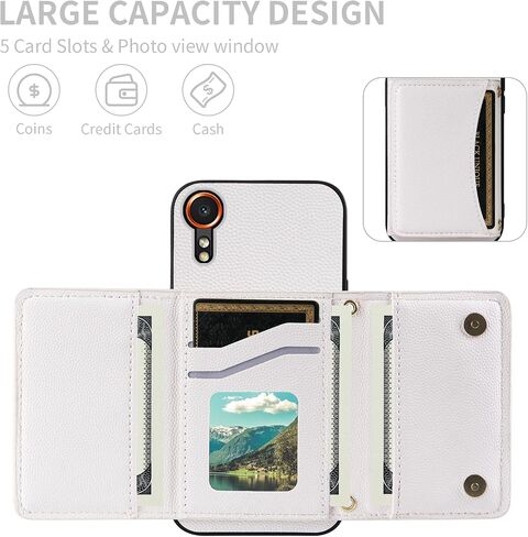 علبة الهاتف لـ Samsung Galaxy Xcover 7 Wallet Wallet مع حزام كتف Crossbod in Kuwait