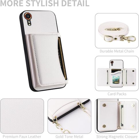 علبة الهاتف لـ Samsung Galaxy Xcover 7 Wallet Wallet مع حزام كتف Crossbod in Kuwait