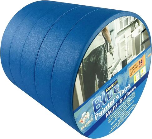 Masking Tape,Paint Tape,Multi-Surface Premium Blue Painter's Tape,Protective Tape with Easy Removal, Clean Release,Paint Supplies for Painting Walls & Arts,Decoration,55 Yards (1, 1.37 inches) in Saudi Arabia