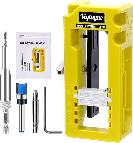 Door Hinge Jig, Door Hinge Template, Door Hinge Mortiser for Door Hinge from 3" to 5" Length and Hinge Types of Sqaure, Radius 1/4" or Radius 5/8 in Saudi Arabia