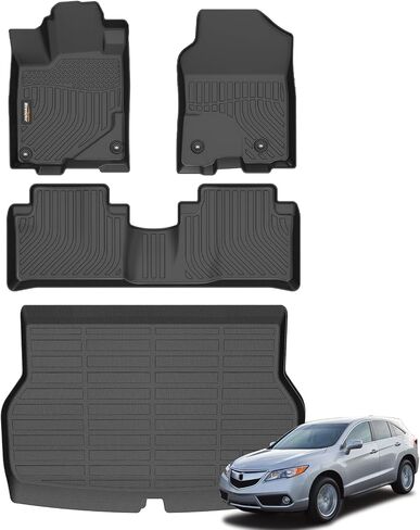 Binmotor-Custom Floor Mats & Cargo Liner for Acura RDX 2019-2024 2025, Front & 2nd Row & Cargo Mat for Acura RDX, TPE All Weather Guard Car Mat, RDX Car Mats Accessories Liners in Saudi Arabia