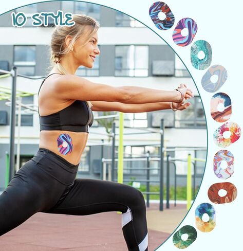 30 Pack Adhesive Patches for Dexcom G7, Waterproof & Sweatproof Flexible Pre-Cut CGM Sensor Tape Patches, Long Stay Overpatch Stickers Compatible with Dexcom G7 Accessories(Multi-Colored, Flower) in Saudi Arabia