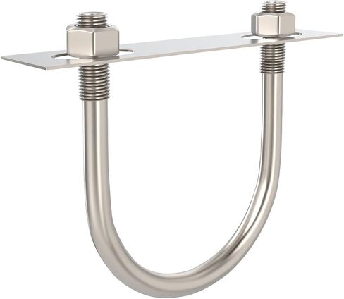 1Set Pure Titanium U-Bolt: M8X25mm (Including nut and Flat Washer),for Strong Corrosion Resistance, Ships, Marine Construction, Outdoor Billboards, Equipment, Gardening, Etc. in Saudi Arabia