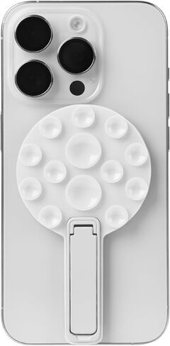 Silicone Suction phone mount - 2 in 1 Silicone Sticky Phone Grip,with Suction Cup and Bracket Adhesive Grip,Phone Accessory for iPhone and Android,Sticky Grip for Selfies,Videos,and Tiktok(Light Pink) in Saudi Arabia