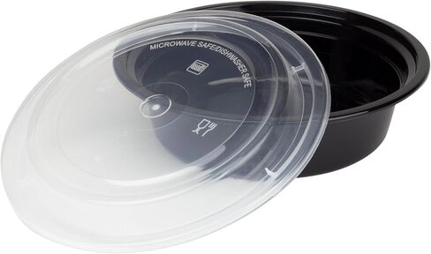 Karat IM-FC4048B 48 oz PP Microwavable Containers, Polypropylene - Black (Case of 150) in Saudi Arabia