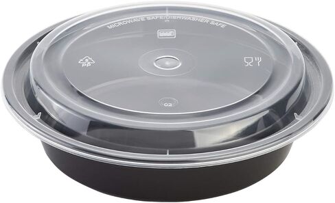 Karat IM-FC4048B 48 oz PP Microwavable Containers, Polypropylene - Black (Case of 150) in Saudi Arabia