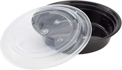 Karat IM-FC4048B 48 oz PP Microwavable Containers, Polypropylene - Black (Case of 150) in Saudi Arabia