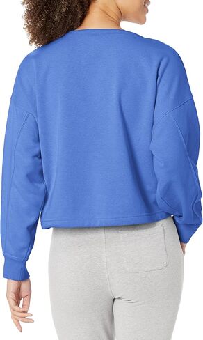 Champion Women's Campus French Terry Cropped Graphic Crew in Saudi Arabia