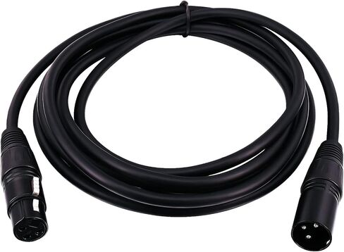 XLR كابل كابل ميكروفون 3 دبوس من الذكور إلى توازن أنثى الصوت XLR كبل تمديد الميكروفون 1M 3 قدم للميكروفون ، مسجل الاستوديو ، مكبر للصوت ، خلاط الصوت ، التسجيل in Kuwait