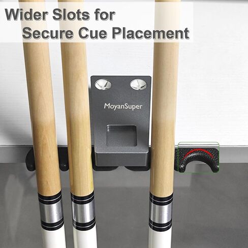 Pool Stick Holder - Portable Cue Stick Holder Weighted 4-Cue Pool Claw Cue Holder for Billiard Table,Multi-Functional Cue Rest with Cue Tip Care & More,Blue in Saudi Arabia