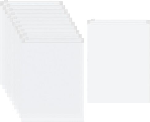 HARFINGTON 100pcs Frosted Zipper Plastic Bags for Clothing, 9.8x11.8-inch Reclosable Zip Poly Shipping Bags for Clothes, Bags, Art Prints, Brochure, Document Packaging, 4.72 Mil in Saudi Arabia