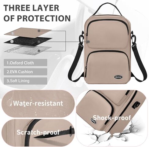 IBVIVIC Large Carrying Case for Oculus Quest 2/Meta Quest 3/Quest 3S, Travel Case for BOBOVR S3 Pro/Kiwi Design Battery Head Strap and Other Accessories Travel Storage Case (Khaki) in Saudi Arabia