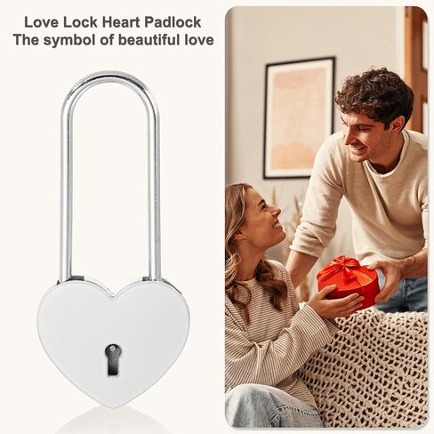 PATIKIL 2.4 Inch Love Locks Heart Padlock with Key Set, Single Heart Couple Wishing Lock Love Padlock for Lover Bridge Anniversary Diary Book Card Box, Gold Tone in Kuwait
