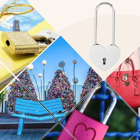 PATIKIL 2.4 Inch Love Locks Heart Padlock with Key Set, Single Heart Couple Wishing Lock Love Padlock for Lover Bridge Anniversary Diary Book Card Box, Gold Tone in Kuwait