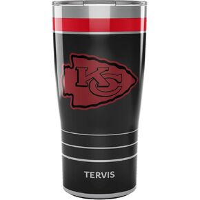 Tervis Traveler NFL Kansas City Chiefs - Night Game Triple Walled Insulated Tumbler Travel Cup Keeps Drinks Cold & Hot, 30oz, Stainless Steel