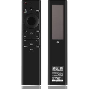 BN59-01385A TM2280E Solar Voice Remote Compatible with Samsung Frame Smart TV, 2021-2023 Crystal QLED 4K 8K Smart TVs Series, 4 Shortcut Buttons with Bluetooth Rechargeable Solar Cell, Black
