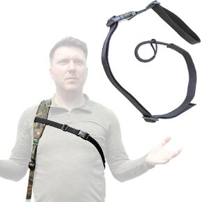 Stalker Sling Cord for Rifle or Shotgun Slings, Hands-Free Crossbody Chest Strap, Harness | Secures Your Gun on Your Back | Hands-Free Convenience I Climb, Crawl, Observe or Film with Ease